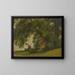 House behind trees - Jakob Becker — framed artwork on a wall