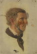 Study of a Peasant's Head in Profile - Jakob Becker — artwork view