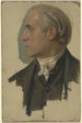 Man in profile facing left - Jakob Becker — artwork view