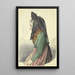 Young Peasant Woman Facing Left - Jakob Becker — framed artwork on a wall