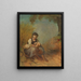 Study of a young woman with a nursing infant - Jakob Becker — framed artwork on a wall