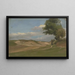 Two farmers by the side of the road - Jakob Becker — framed artwork on a wall