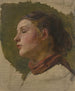 Young Woman Painting - Jakob Becker — artwork view