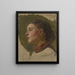 Young Woman Painting - Jakob Becker — framed artwork on a wall