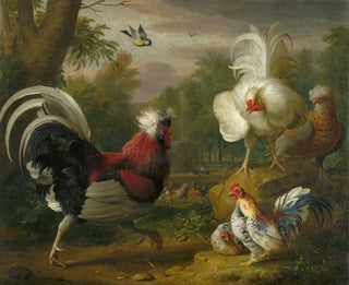The Cockfight - Jakob Bogdani — artwork view