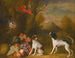Landscape with Exotic Birds and Two Dogs - Jakob Bogdány — artwork view