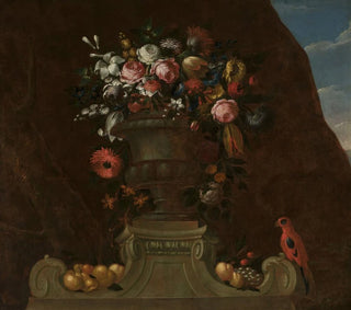 Nature morte avec un perroquet - Jakob Bogdány — artwork view