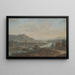 Landscape painting with the Main River - Jakob Bürgi — framed artwork on a wall