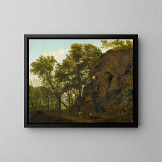 Landscape near Papinio - Jakob Christoph Bischoff — framed artwork on a wall