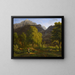 In the village of Meiringen towards the Well and the Wetterhorn - Jakob Christoph Miville — framed artwork on a wall