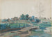 Nordic landscape painting of the village of Baldohn - Jakob Christoph Miville — artwork view