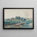 Nordic landscape painting of the village of Baldohn - Jakob Christoph Miville — framed artwork on a wall