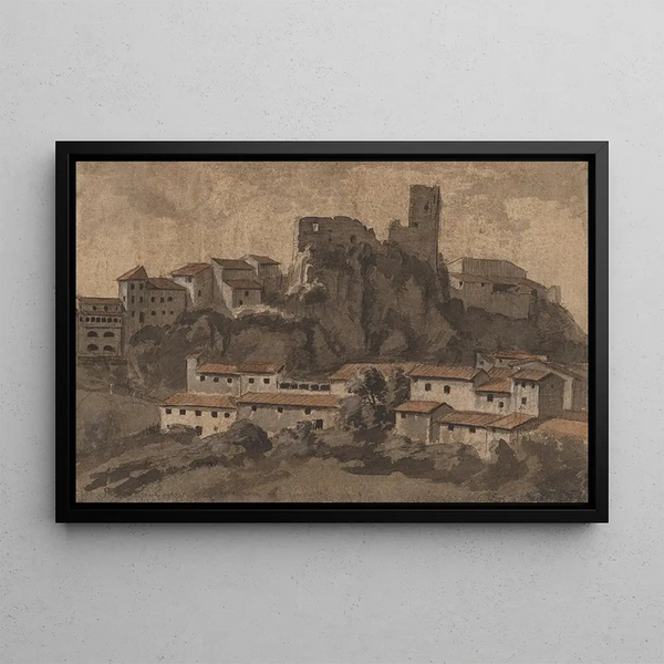 Olevano de l'est - Jakob Christoph Miville — framed artwork on a wall