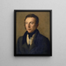 Portrait of the artist's brother Achille Miville Baumann - Jakob Christoph Miville — framed artwork on a wall