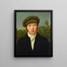 Portrait of the artist Heinrich Miville Krug's brother - Jakob Christoph Miville — framed artwork on a wall
