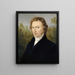 Portrait of the artist's brother-in-law, Dr. Johannes Kissel Miville - Jakob Christoph Miville — framed artwork on a wall