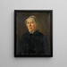 Portrait of the artist Maria Magdalena Miville Lotz's mother - Jakob Christoph Miville — framed artwork on a wall