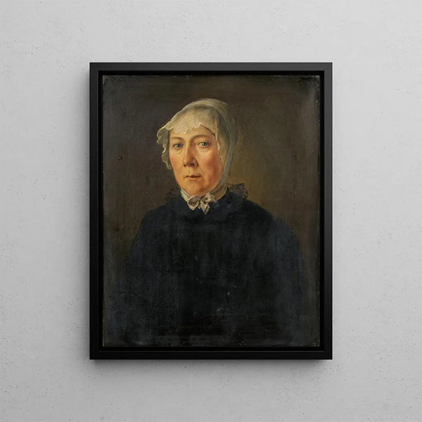 Portrait of the artist Maria Magdalena Miville Lotz's mother - Jakob Christoph Miville — framed artwork on a wall