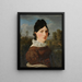 Portrait of the artist Elise Miville Baumann's sister-in-law - Jakob Christoph Miville — framed artwork on a wall