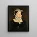 Portrait of the artist's sister-in-law Rosina Miville Krug - Jakob Christoph Miville — framed artwork on a wall