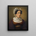 Portrait of the artist Salomé Miville Keller's sister-in-law - Jakob Christoph Miville — framed artwork on a wall