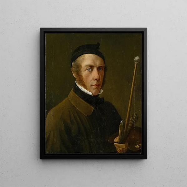 Self-portrait - Jakob Christoph Miville — framed artwork on a wall