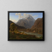 View of the Bristenstock near Altdorf - Jakob Christoph Miville — framed artwork on a wall
