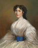 Portrait of a lady in a white dress - Jakob Franz Nitschner — artwork view