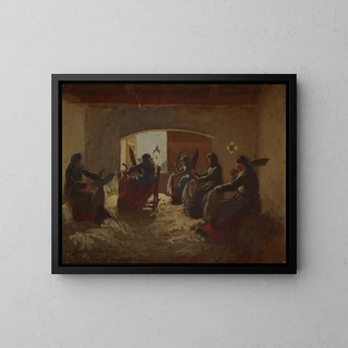 Interior Painting - Jakob Kulle — framed artwork on a wall
