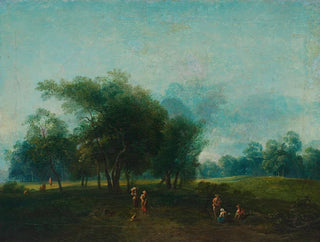 Partie dans les prairies du Prater de Vienne - Jakob Matthias Schmutzer — artwork view