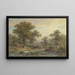 Clearings in the Oak Forest - Jakob Maurer — framed artwork on a wall