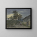Return of the herd to the fold in the evening - Jakob Maurer — framed artwork on a wall