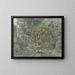 Landscape wooded with ruin by a stream - Jakob Philipp Hackert — framed artwork on a wall