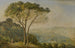 Mountain landscape painting with pines - Jakob Philipp Hackert — artwork view
