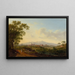 View of the churches S. Agnese fuori le mura and S. Costanza in Rome - Jakob Philipp Hackert — framed artwork on a wall