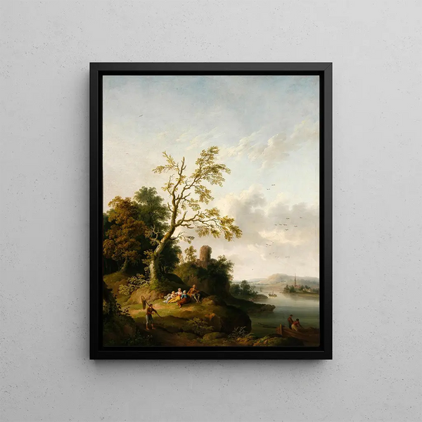 Landscape Painting - Jakob Philipp Hackert — framed artwork on a wall