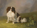 Portrait of a King Charles Spaniel in a landscape - Jakob Philipp Hackert — artwork view