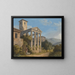 the Temple of Hercules at Cora near Velletri - Jakob Philipp Hackert — framed artwork on a wall