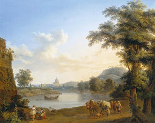 View of Saint Peter's in Rome - Jakob Philipp Hackert — artwork view