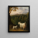Goat by the Stream - Jakob Philipp Hackert — framed artwork on a wall