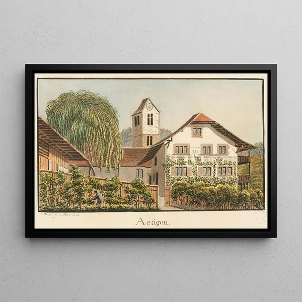 Aetingen - Jakob Samuel Weibel — framed artwork on a wall