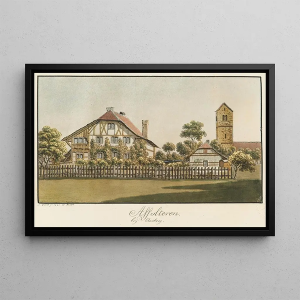Affoltern near Aarberg - Jakob Samuel Weibel — framed artwork on a wall