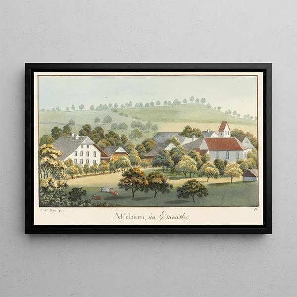 Affoltern dans l'Emmental - Jakob Samuel Weibel — framed artwork on a wall