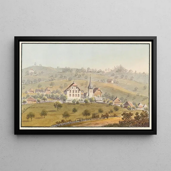 Albligen - Jakob Samuel Weibel — framed artwork on a wall
