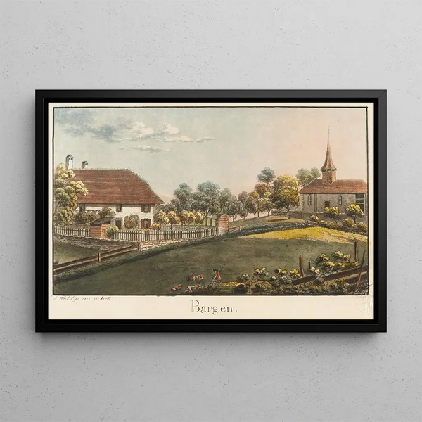 Bargen - Jakob Samuel Weibel — framed artwork on a wall
