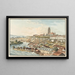 Bern from the Thun Road - Jakob Samuel Weibel — framed artwork on a wall