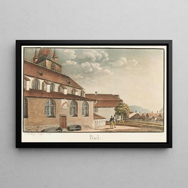 Bienne - Jakob Samuel Weibel — framed artwork on a wall