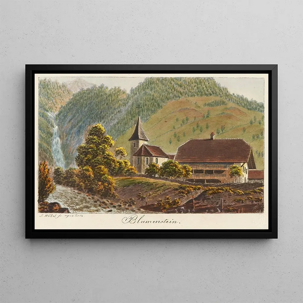 Blumenstein - Jakob Samuel Weibel — framed artwork on a wall
