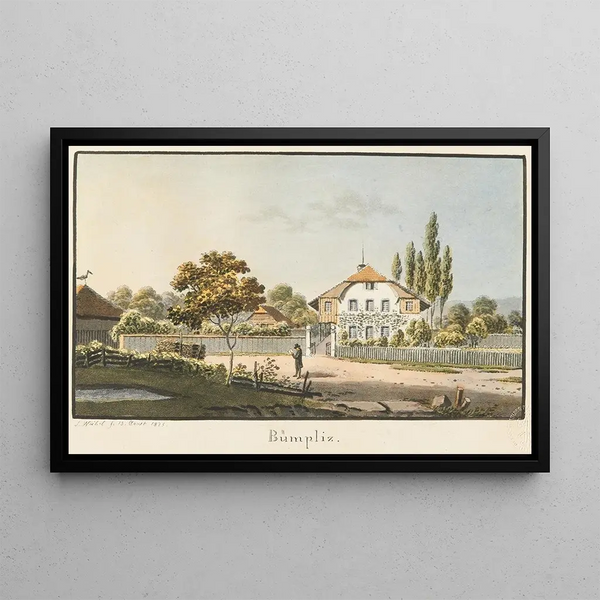 Bümpliz Painting - Jakob Samuel Weibel — framed artwork on a wall