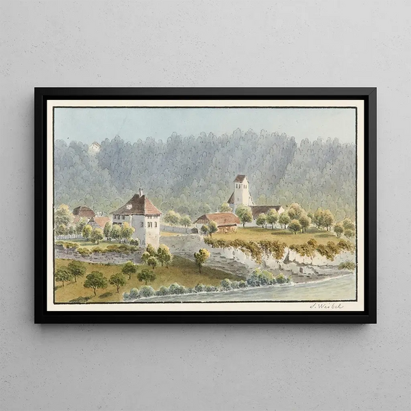 Bremgarten - Jakob Samuel Weibel — framed artwork on a wall